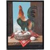 Image 1 : A. Lester Gaba, Rooster, Oil Painting