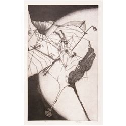 Julio Zachrisson, Astronauta Subdesarrollado, Etching