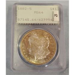 1882 S Morgan dollar, PCGS MS64