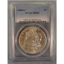 1904 O Morgan dollar, PCGS MS63