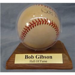 Bob Gibson (St. Louis Cardinals) autographed baseball