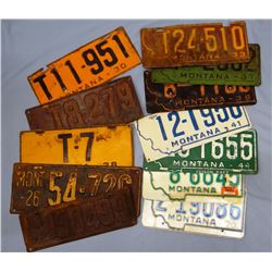 Montana license plate collection,