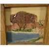 Image 2 : Buffalo tile mounted in oak frame