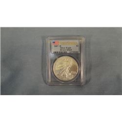 2007 W $1 Silver Eagle, PCGS MS69
