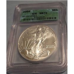 2004 Silver Eagle, ICG MS70