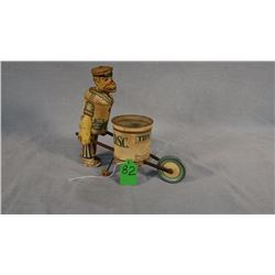 Louis Marx tin windup toy, Tidy Tim, rare