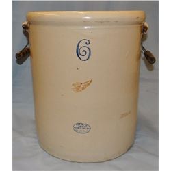 Red Wing 6 gal. crock, 4” wing, near mint