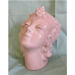 Pair of head vases, 6 & 7"