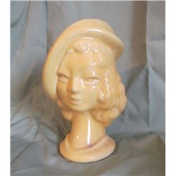 Pair of head vases, 6" h
