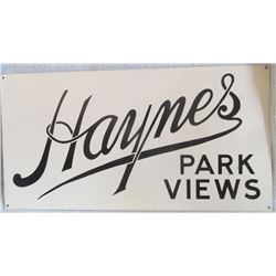 Original Haynes Parkview metal sign & Co-op Member metal sign