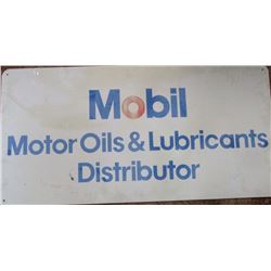 Mobil motor oils metal sign