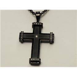 #1-STAINLESS STEEL DIAMOND NECKLACE