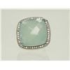 Image 1 : #2-STERLING SILVER LARGE CHALCEDONY RING
