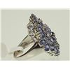 Image 2 : #9-STERLING SILVER TANZANITE RING