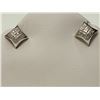 Image 1 : #24-STERLING SILVER DIAMOND EARRINGS