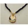 Image 1 : #25-14K GOLD QUARTZ & SPINEL NECKLACE