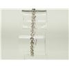 Image 2 : #27-STERLING SILVER DIAMOND BRACELET