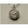 Image 1 : #31-STERLING SILVER DIAMOND NECKLACE