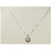 Image 2 : #31-STERLING SILVER DIAMOND NECKLACE