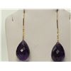 Image 1 : #36-14K GOLD AMETHYST EARRINGS