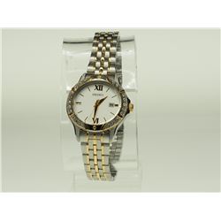 #41-SEIKO CRYSTAL TWO-TONE LADIES WATCH