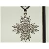 Image 1 : #43-STERLING SILVER WHITE TOPAZ PENDANT