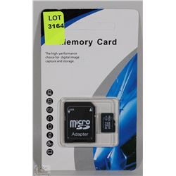 NEW 32 GB MICRO SD MEMORY CARD WITH ADAPTOR
