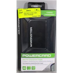 NEW MONSTER POWERCARD  ULTRA THIN SMART PHONE CHARGER