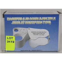 NEW LED DOUBLE LENS JEWELRY MAGNIFIER
