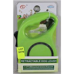 NEW 11.5' (3M) RETRACTABLE DOG LEASH