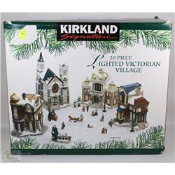KIRKLAND 20PC LIGHTED VICTORIAN VILLAGE