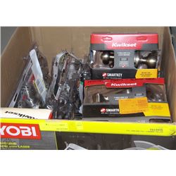 BOX OF ASSORTED COMBO PACK DOOR LOCKS