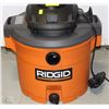 Image 1 : RIDGID SHOP VAC 12 GALLONS- MISSING WHEELS