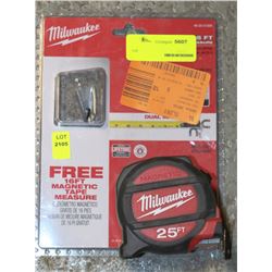 MILWAUKEE 25' TAPE MEASURE-ON CHOICE