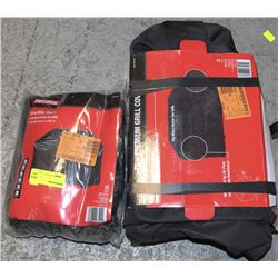 LOT OF 2 BBQ GRILL COVERS-ON CHOICE