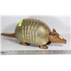 Image 1 : DECORATIVE WOOD AND BRASS ARMADILLO