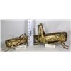 Image 1 : LOT OF TWO HAND MADE BRASS GRASS HOPPERS