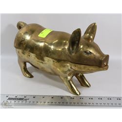 BRASS PIG WITH STORAGE