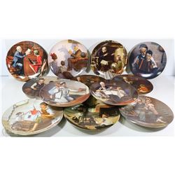 COLLECTION OF 12 NORMAN ROCKWELL PLATES
