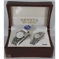 GENEVA QUARTZ LADIES & MENS WATCHES