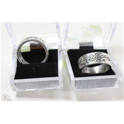 2 HEAVY BAND RINGS SIZE  10