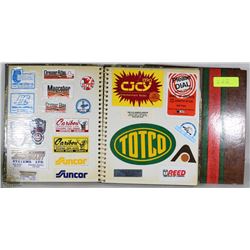 ESTATE COLLECTION OF OIL AND GAS STICKERS 2 BOOKS