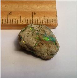 6.45 CT NATURAL ROUGH BLACK OPAL