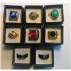 Image 1 : LOT OF 8 MENS FASHION RINGS