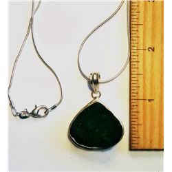 GREEN TITANIUM DRUZY PENDANT