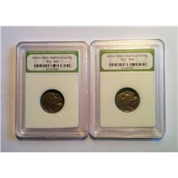 LOT OF 2 INDIAN HEAD/BUFFALO NICKELS
