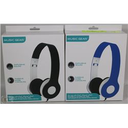 2 NEW MUSIC GEAR  HEADPHONES WITH EXPLOSIVE SOUND