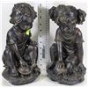 Image 1 : BOY + GIRL SCULPTURES 13" TALL 6" WIDE