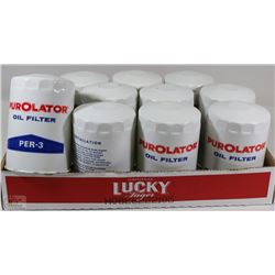 TRAY WITH 2 PUROLATOR PER-3 OIL FILTERS
