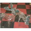 Image 1 : PAIR OF METAL AND TREE BRANCH DEER